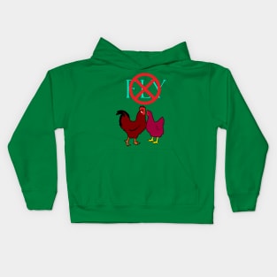 Hen and Rooster Kids Hoodie